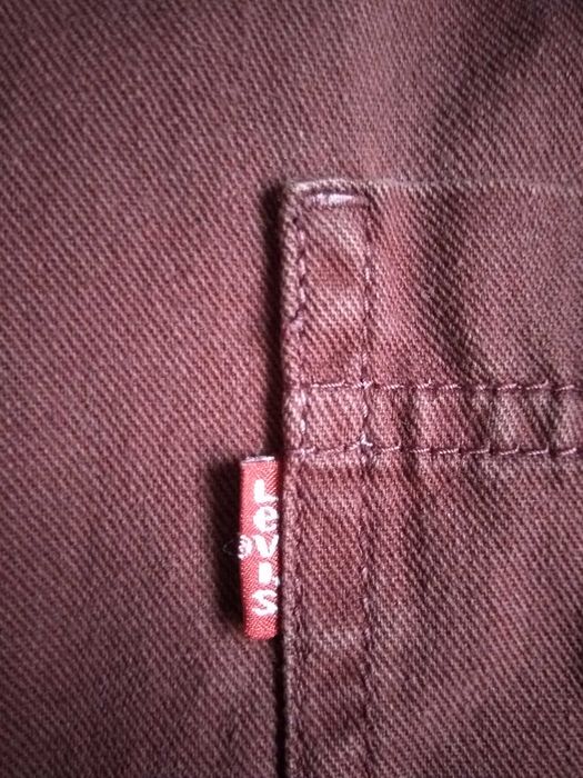 Koszula Levis Levi's bordowa  L 100% Bawełna Wysyłka