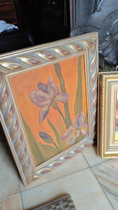 Quadro grande dourado