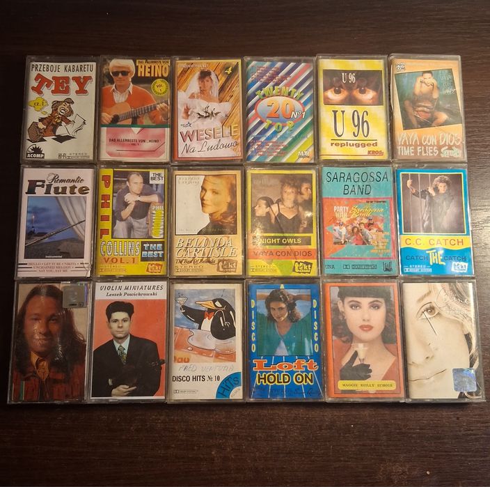 Kasety magnetofonowe 54 sztuki