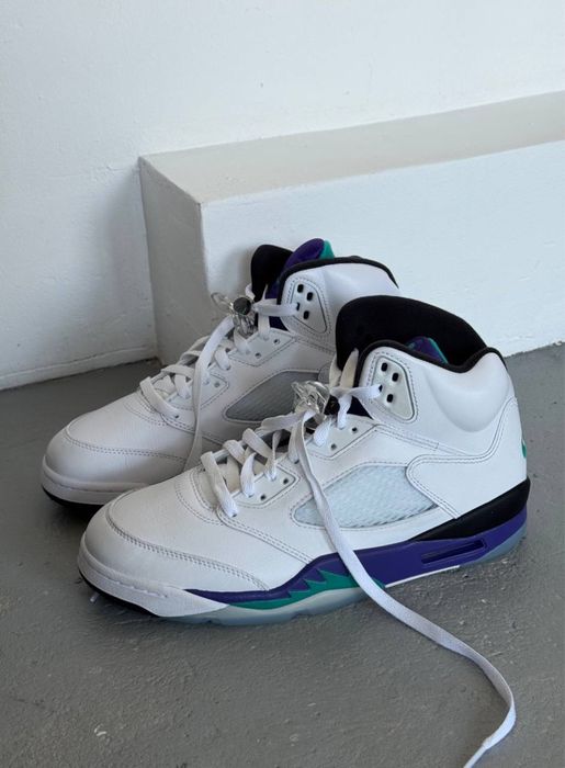 Оригинал Nike Air Jordan 5 Retro OG ‘Grape’ (HQ1978 100) кожание мужские джордан найк белие