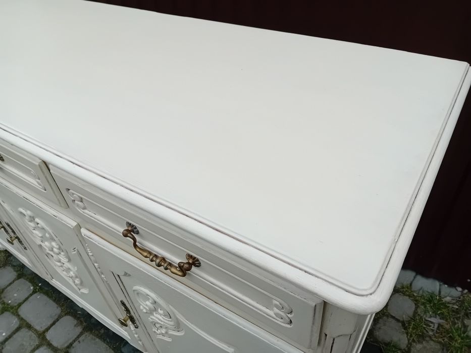 Komoda ludwikowska Shabby Chic 150cm