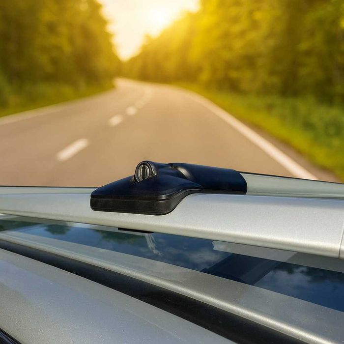 Багажник на крышу Днепр|Дуги поперечки на рейлинги 75 кг аэро алюминий