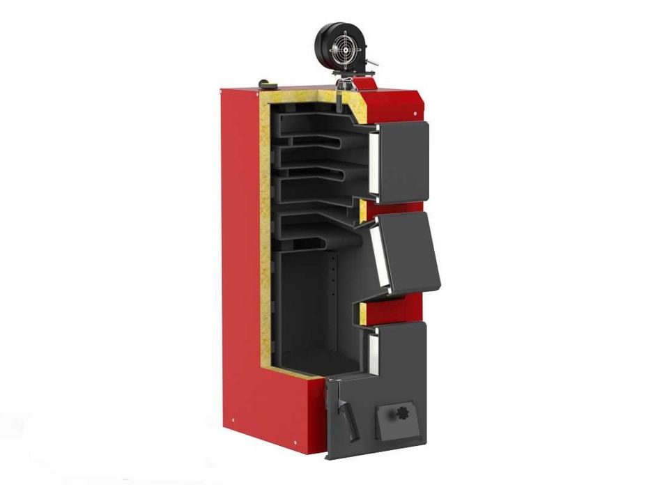 KOCIOŁ PIEC 12 kW drewno + węgiel, 4 kanały, DUŻY ZASYP, DOSTAWA 48H