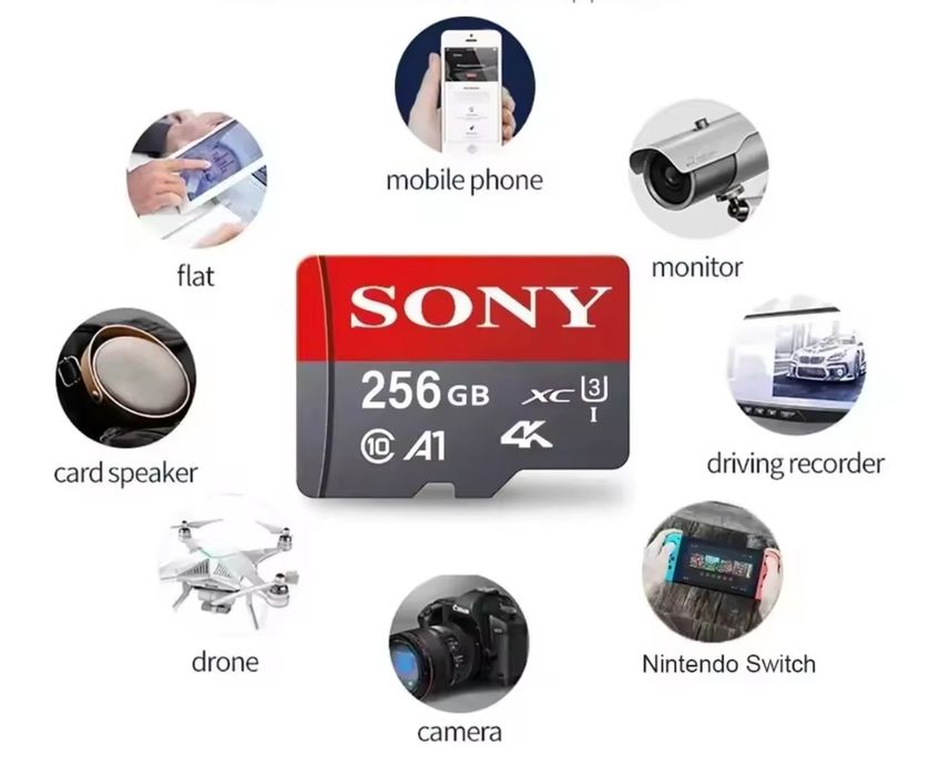 Карта пам'яті SONY microSD 256Gb