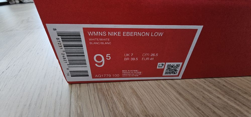 Buty Nike Ebernon Low. Roz.41 ( wkladka 26.5 cm). Nowe