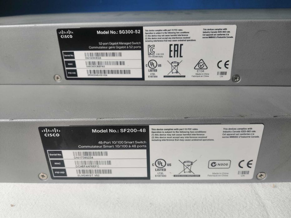 CISCO SF200-48 switch