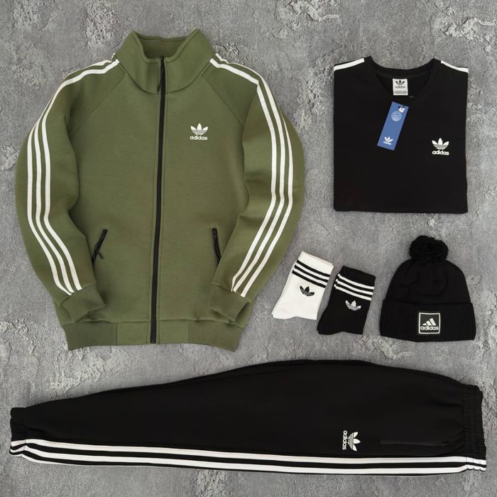 Чоловічий зимній спортивний костюм адідас набір Adidas [4в1] [XS-3XL]