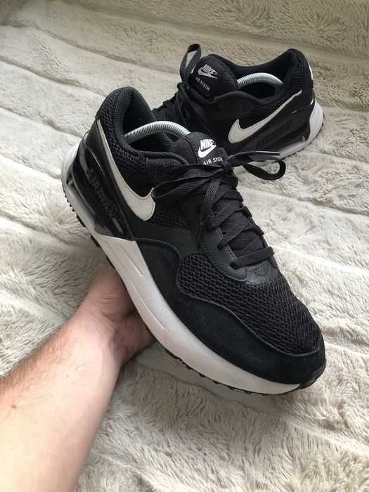 NIKE AIR MAX SYSTM (44.5) 28.5см мужские кроссовки оригинал черные