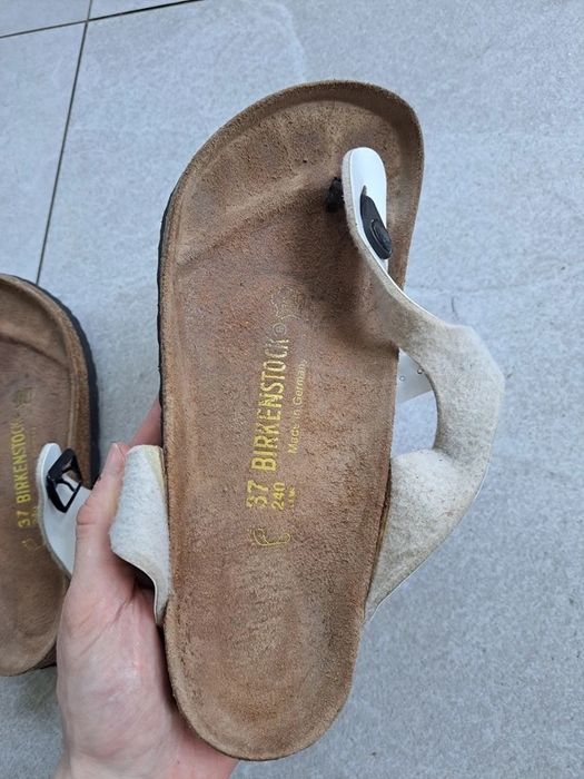 Klapki Birkenstock rozm. 37 skórzane