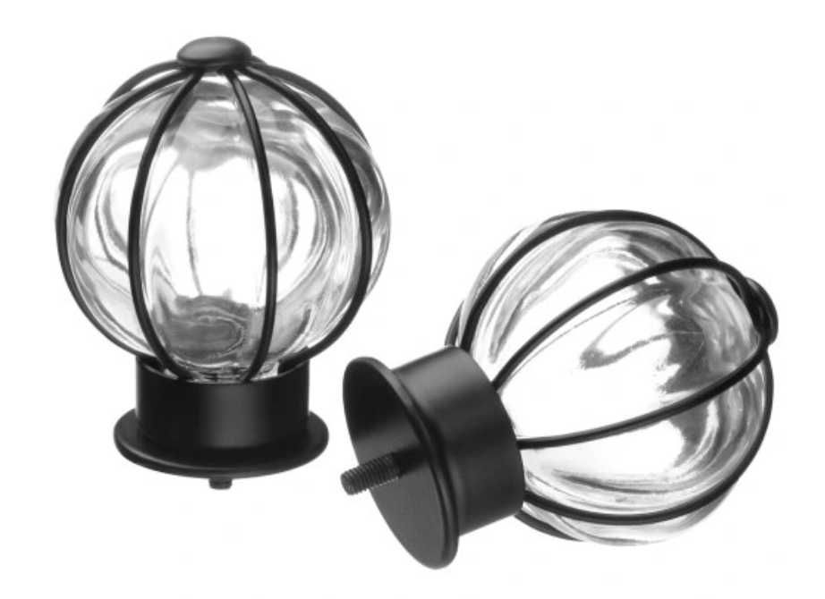 Końcówki do karnisza Ikea Blast loft