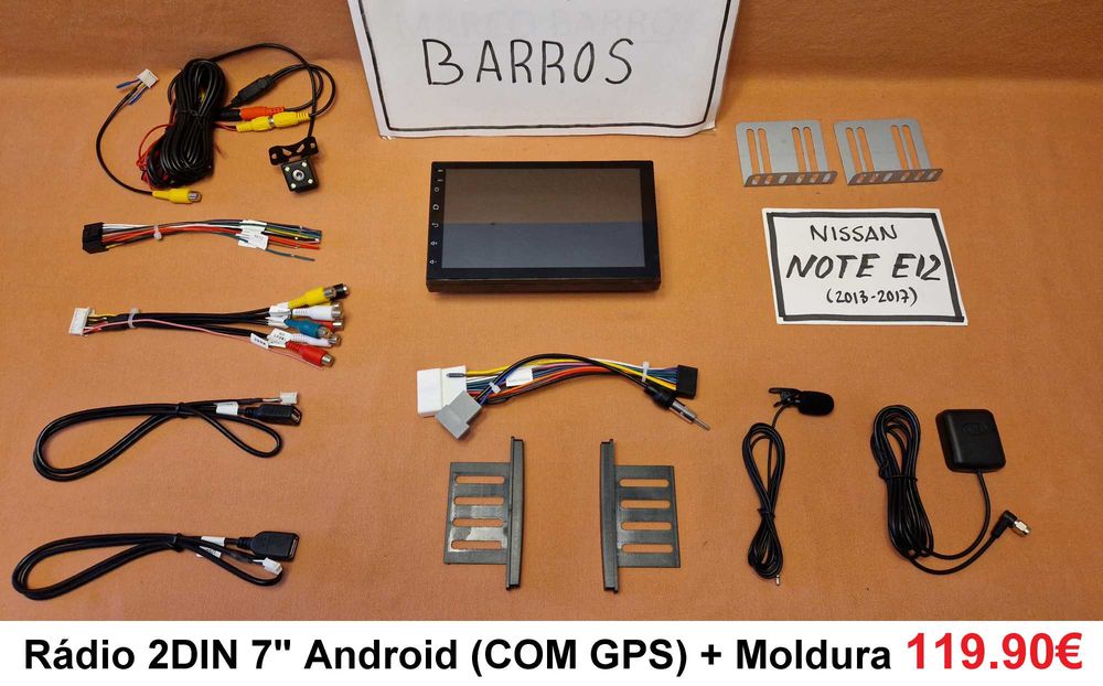 Rádio 2DIN • NISSAN • Note (2004 a 2017) • Android • E11 E12 [4+64GB]