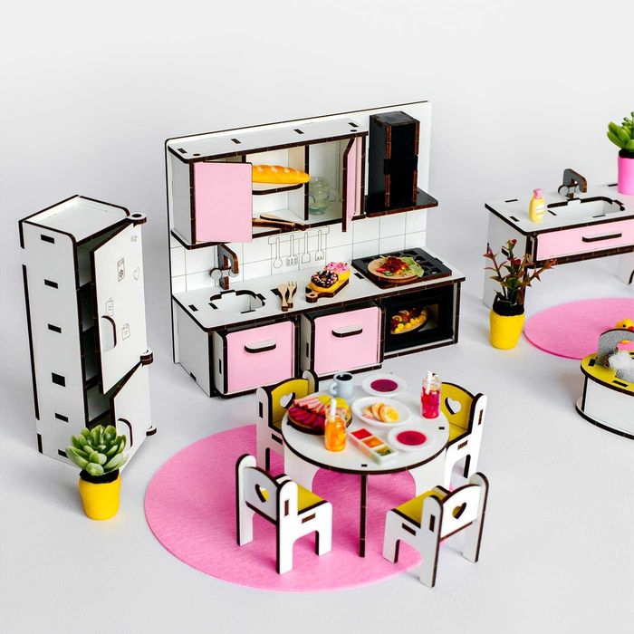 Лялькові меблі Лол Lol Кухня Ванна для ляльок будинок мебель для кукол