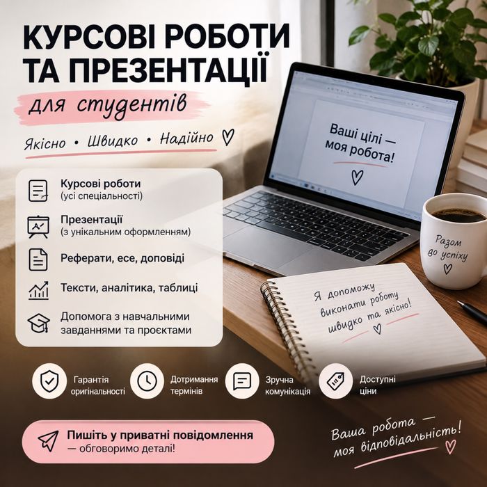 Допомога з курсовими роботами