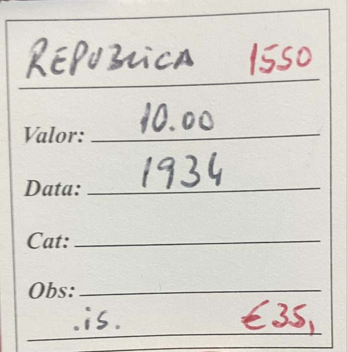 Moeda 1550 - 10 Escudos 1934 Prata