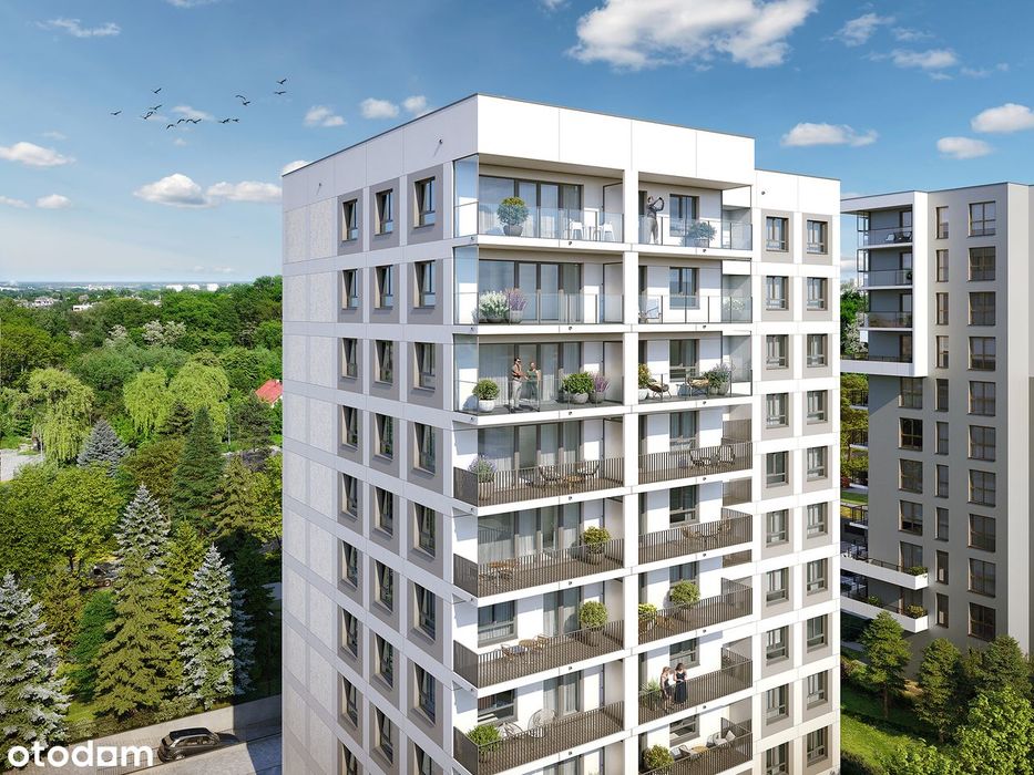 2-pokojowe mieszkanie 43m2 + balkon Bez Prowizji