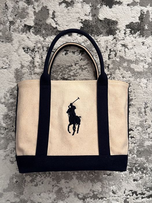 Сумка шопер Polo Ralph Lauren Medium Canvas Tote оригінал / Тоут