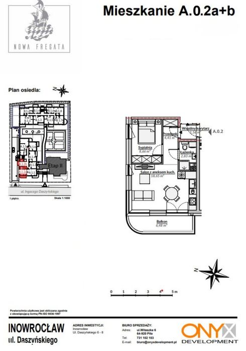Nowa Fregata przy Solankach - Apartament 24,42 m²