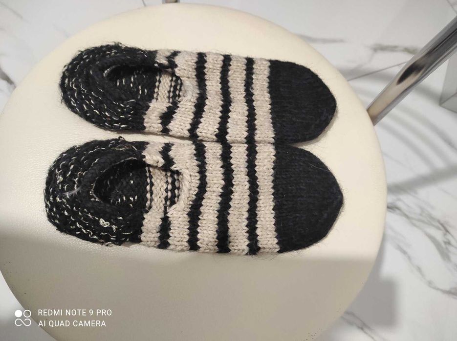 Вязаные тапочки следки носки (размер 39-40)