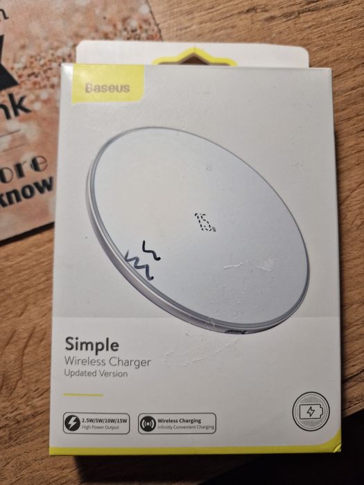 Ładowarka bezprzewodowa indukcyjna 15W  Baseus  wirelles charger