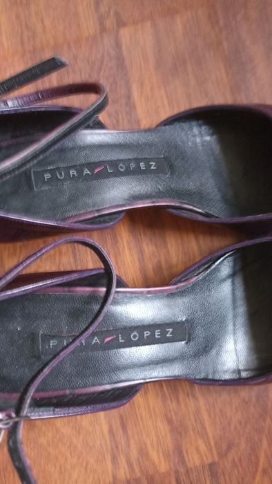 Sapatos scarpin Pura Lopez pele 38