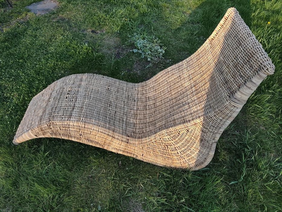 Szezlong Fotel  Wiklinowy Ratanowy
