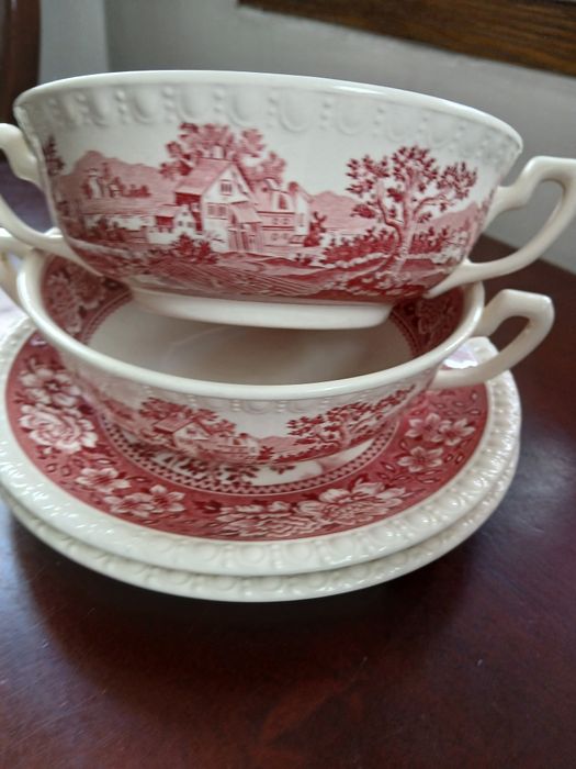 Villeroy Boch rusticana 3 bulionówki ze spodkami