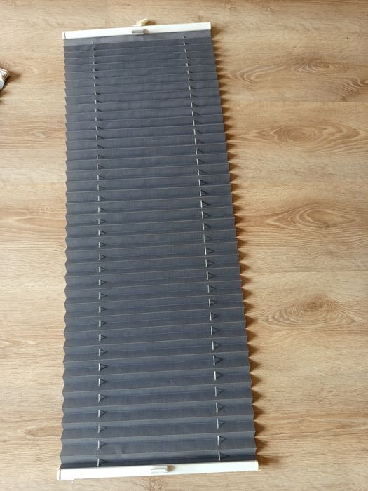 Rolety plisowane półzaciemniające kolor szary