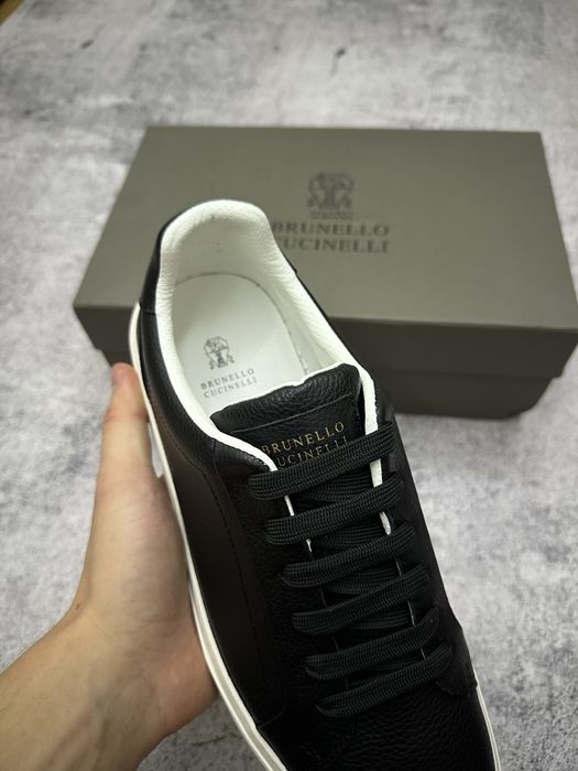 Мужские кожаные кеды Brunello Cucinelli