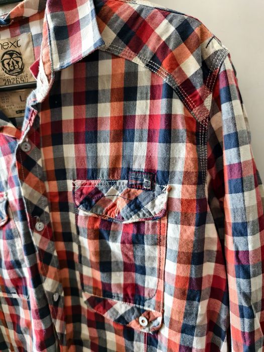 EUR L * męskie koszule w kratę H&M Next