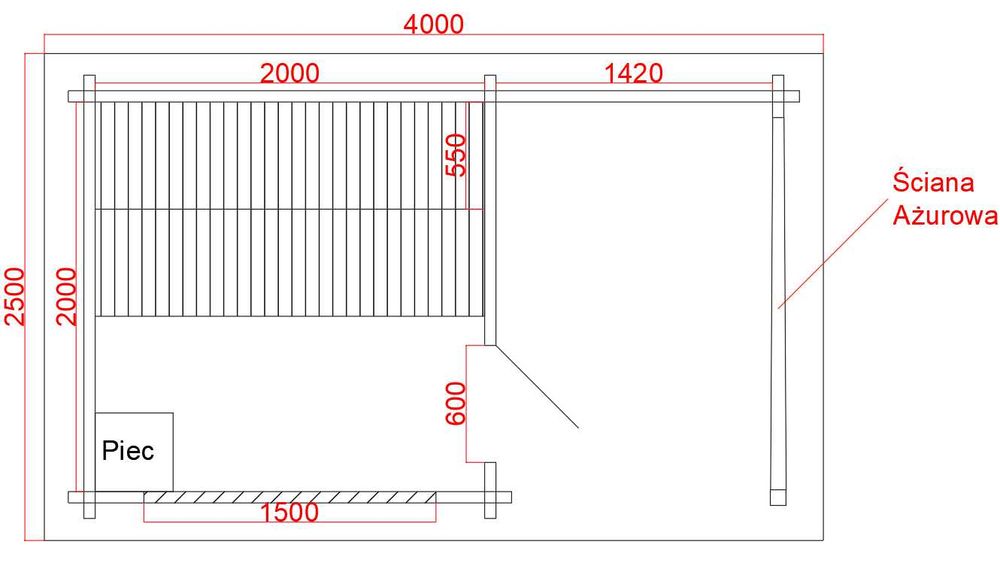 Sauna zewnętrzna z piecem harvia cylindro kamienie  przedsionek bal 58