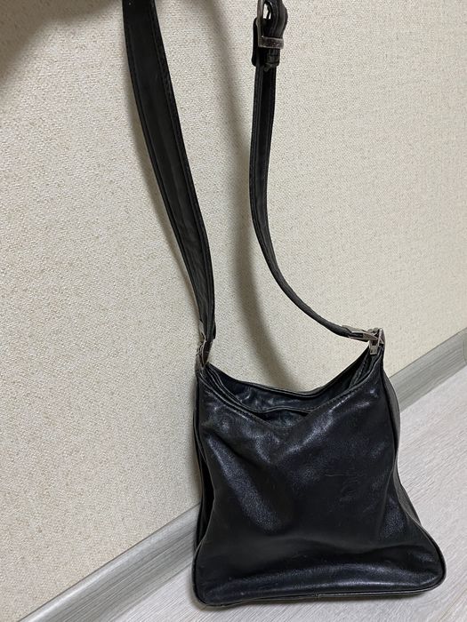 Сумка кожаная черная