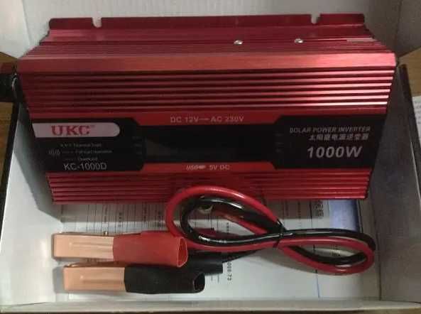Преобразователь напряжения ukc KC-1000D авто инвертор 12v>220v 1000w