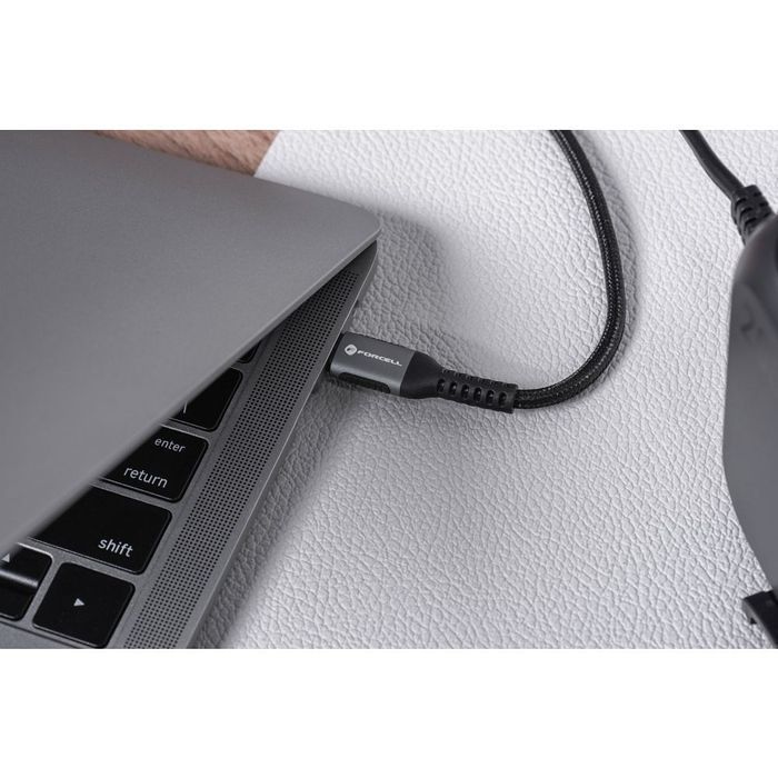 Kabel USB C do USB C Forcell F-Energy QC4.0 PD 5A 100W Cafule 0,5 m