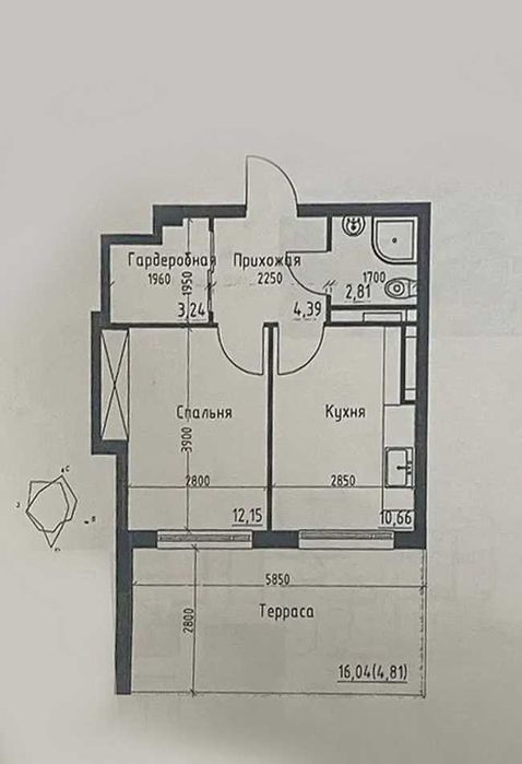shev-01 1 кімн квартирка  в ЖК Пространство на Дачній!