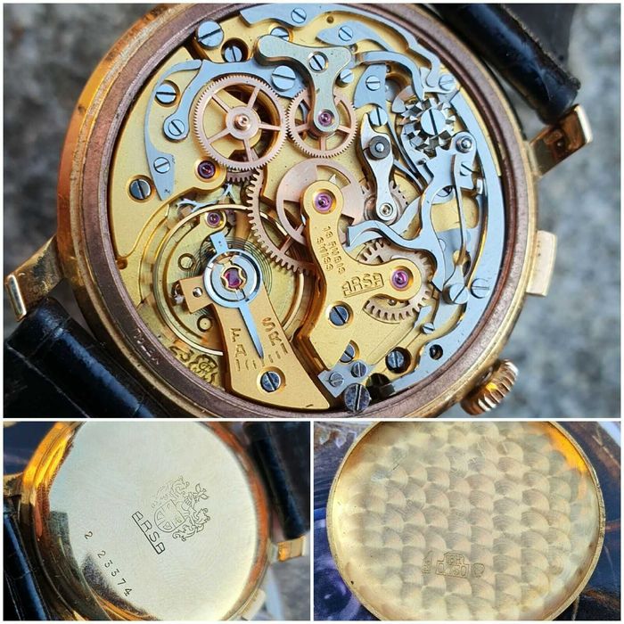 ARSA Cronógrafo ouro 18K cal. Valjoux 23