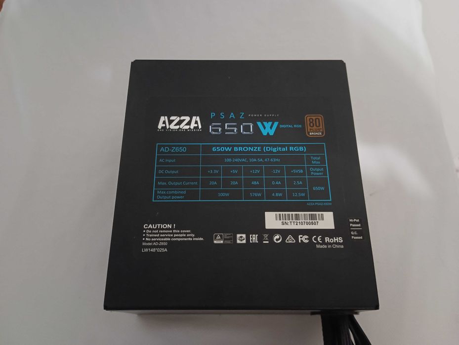 Блок живлення AZZA AD-Z650 650W 80+ Bronze