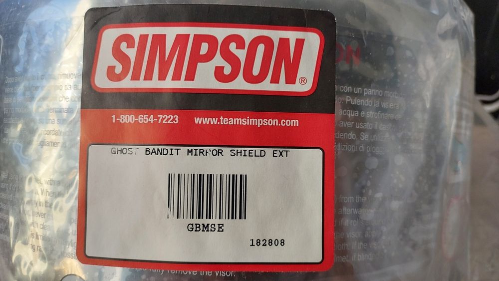 Szyba na kask Simpson