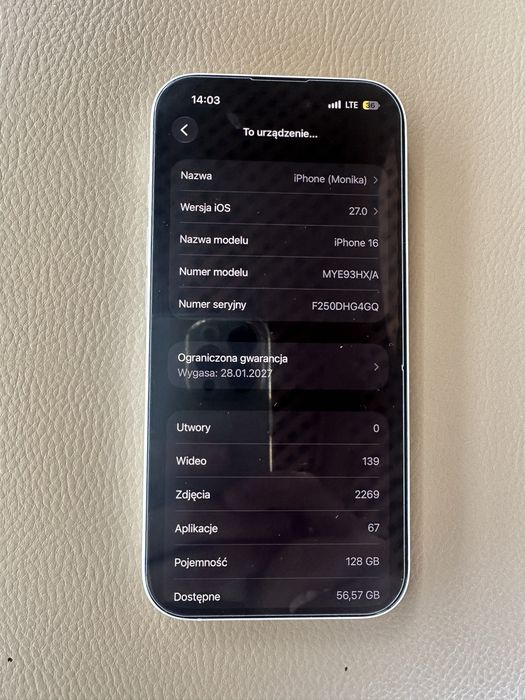 iPhone 16 aktywowany styczeń 2026