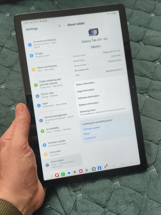 Планшет Samsung Galaxy Tab A9+ 5G / A9 Plus 5G • 4/64ГБ
