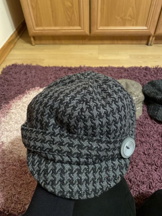 3 damksie kaszkiety na zime