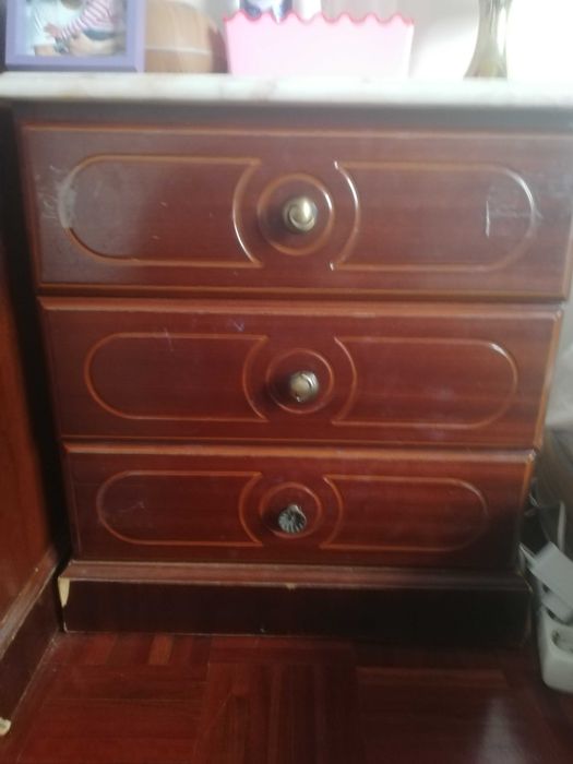 Wardrobe, 2 bedside table and 1 dresser with drawer