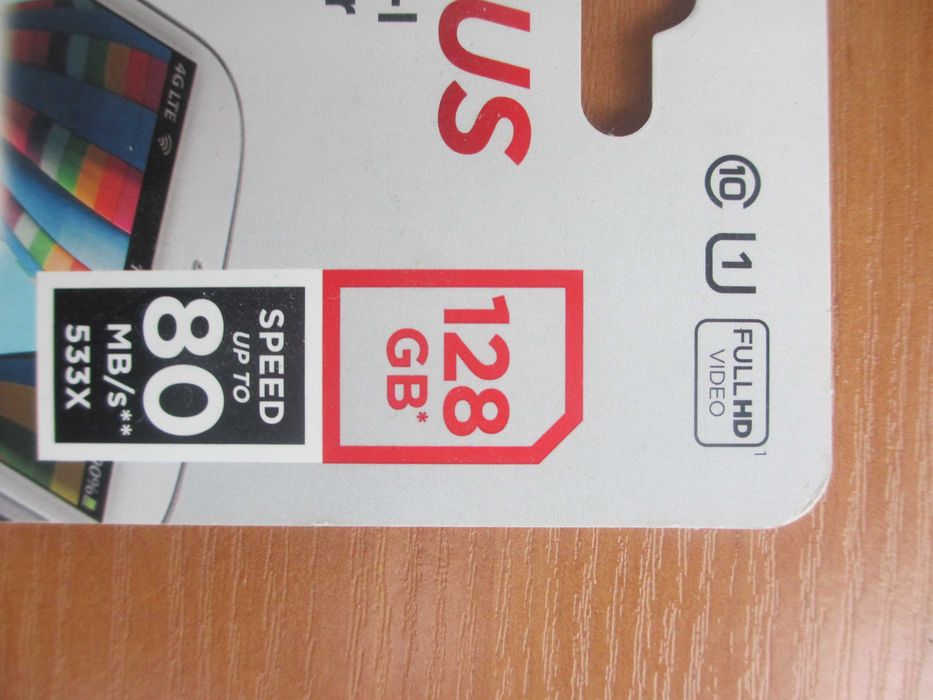 Карта памяти Sandisk Ultra Plus 128 Gb 128 Гб