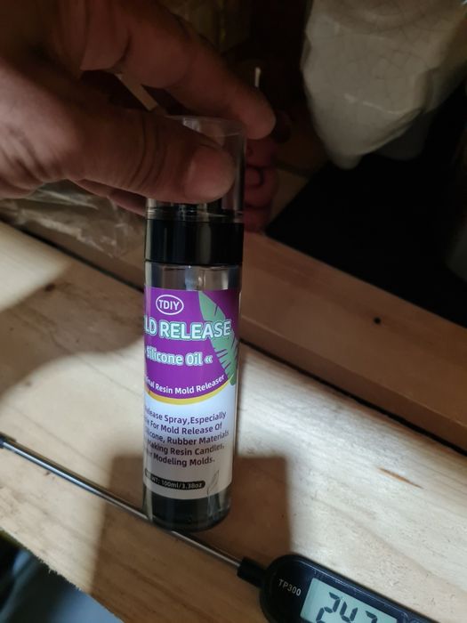 Panela, olio para moldes,termometro temperatura