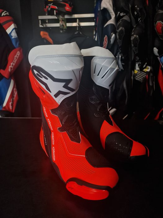 Buty ALPINESTARS SUPERTECH R Vented Black/White/Red Fluo !Opis!