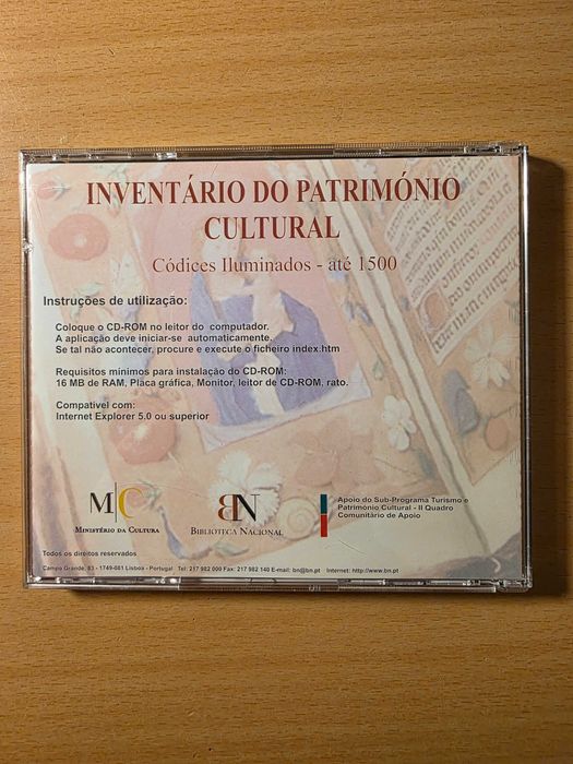CD-ROM "Inventário do Património Cultural: Códices Iluminados"