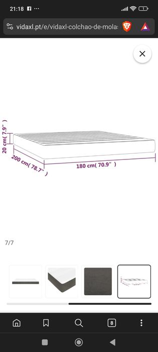 Colchão usado tamanho kingsize