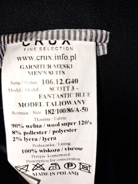 Garnitur męski granat