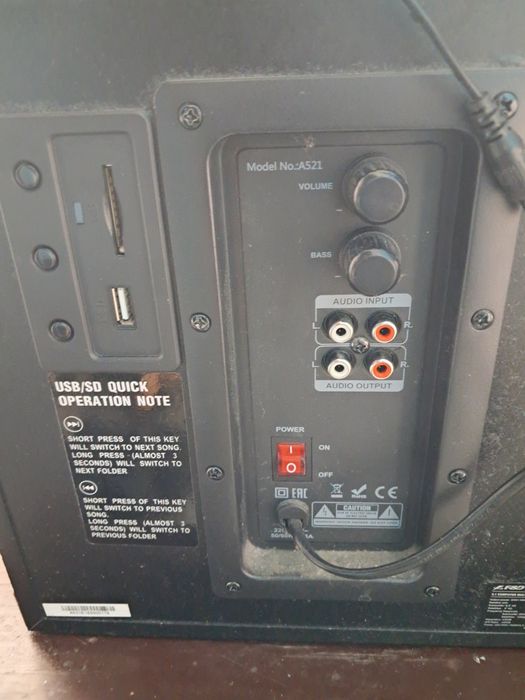 Продам саб и акустику для ПК