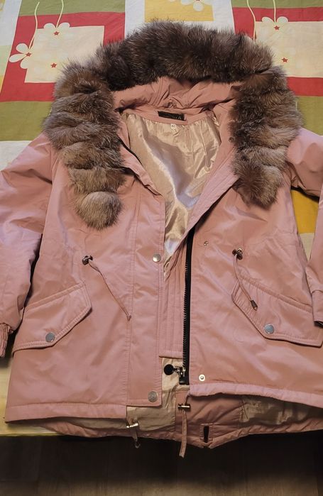 Парка з натуральним хутром