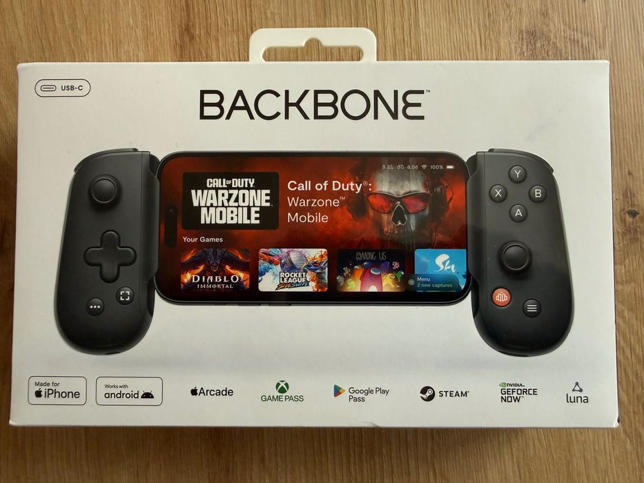 Backbone One USB-C 2nd Gen – stan BD Oryginalne pudełko + adaptery